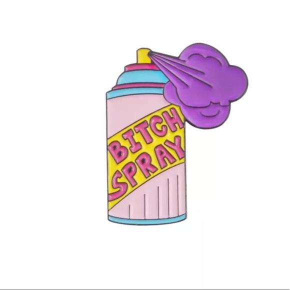 Jewelry - 3/$23 Cartoon Bitch Spray Enamel Pin Brooch